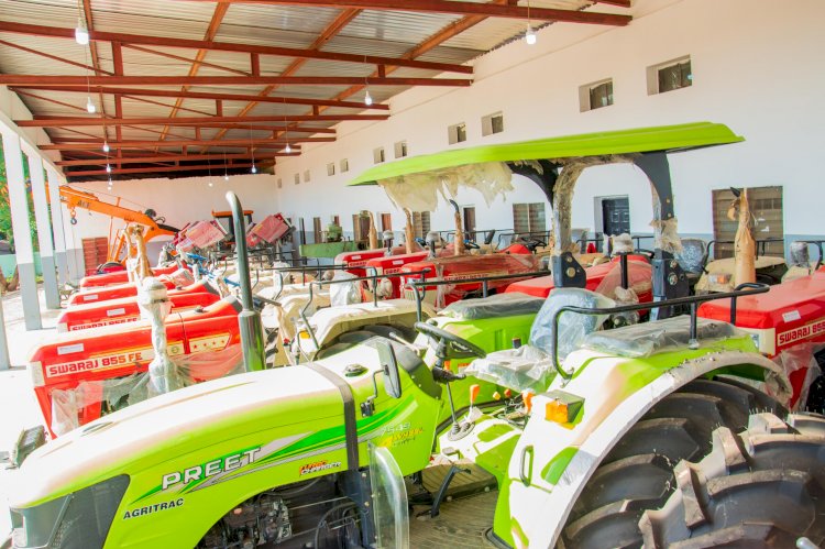 Gov Alia inspects tractors assembly plant, assures full agricultural mechanization.