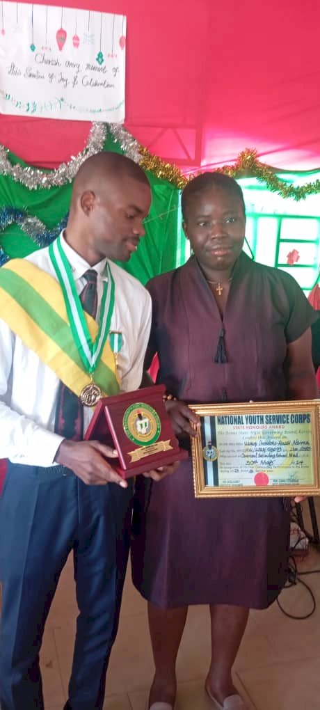 NYSC Presidential Honour Award Winner Returns To Benue To Show Appreciations.